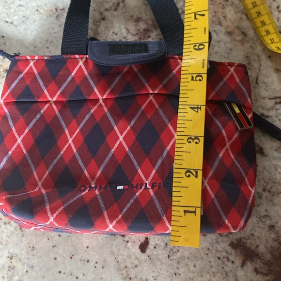 Tommy Hilfiger Red Plaid Crossbody Bag - Picture 5 of 6